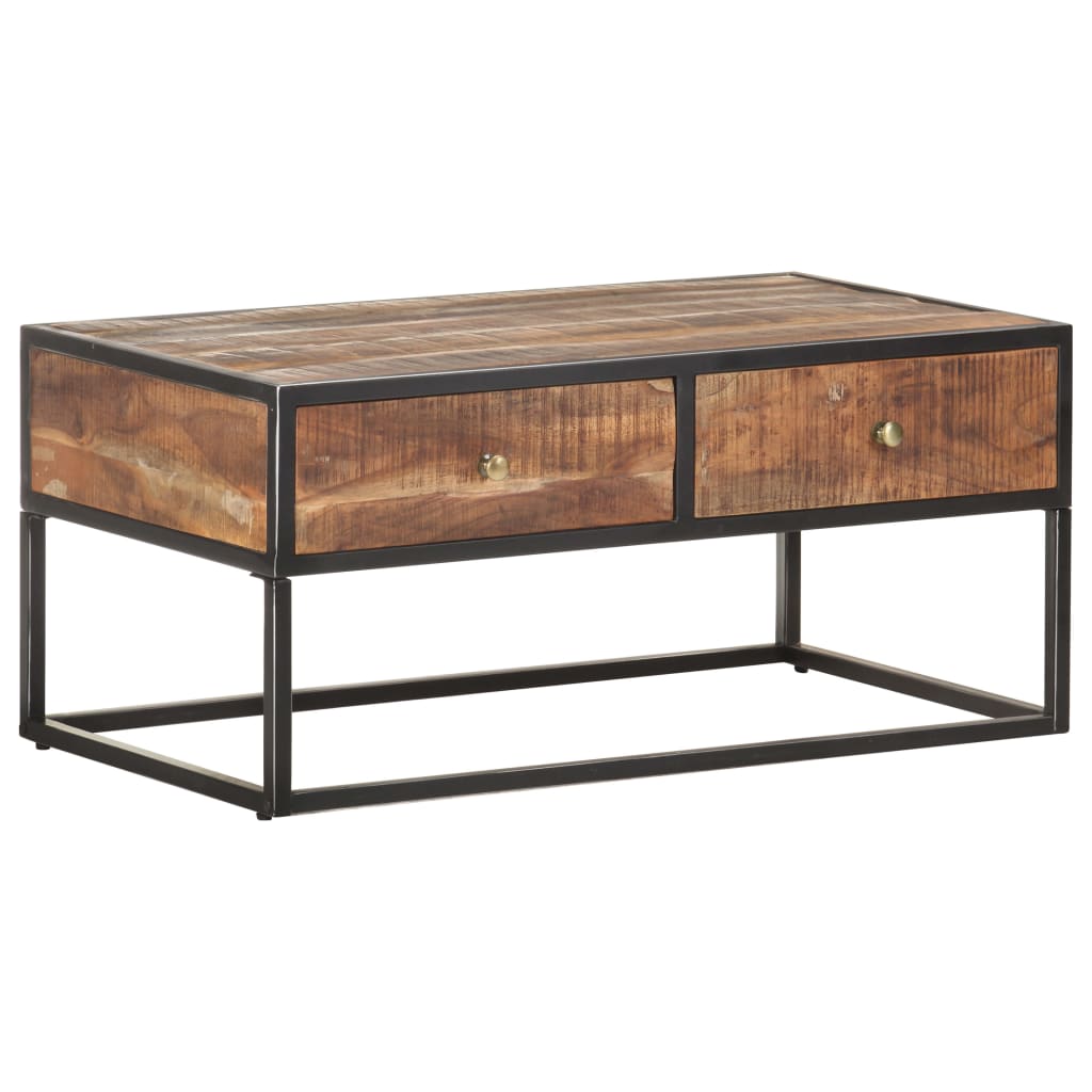Coffee Table 90x50x40 cm Rough Acacia Wood