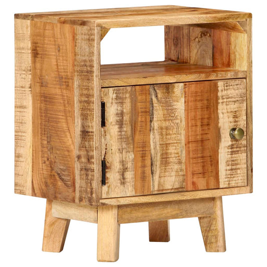 Bedside Table 40x30x50 cm Rough Mango Wood