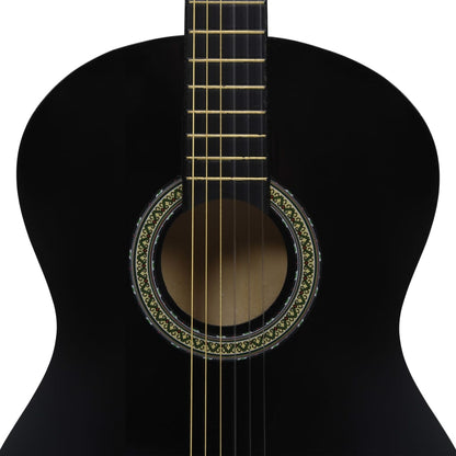 Classical Guitar for Beginner with Bag Black 4/4 39"
