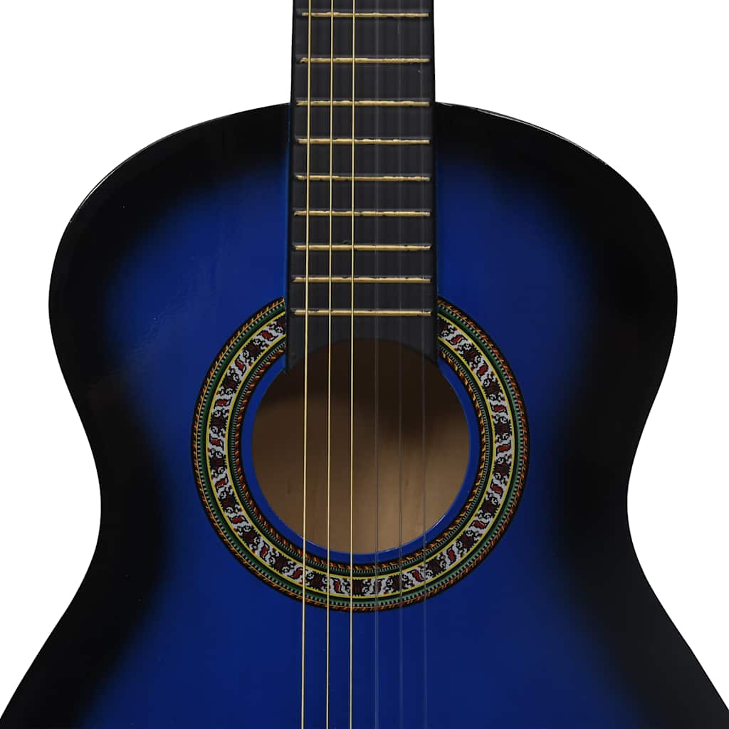 Classical Guitar for Beginner and Kid with Bag Blue 1/2 34"