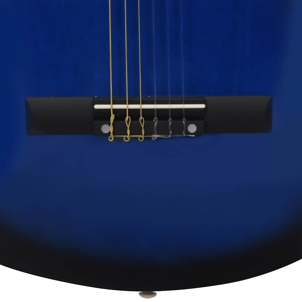 Classical Guitar for Beginner and Kid with Bag Blue 1/2 34"