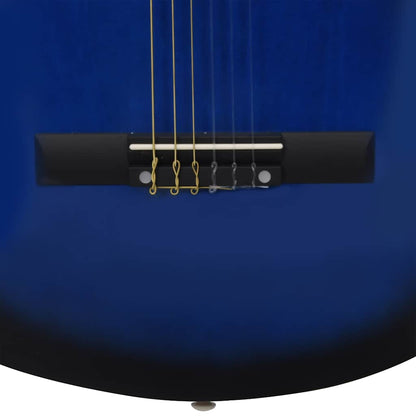Classical Guitar for Beginner and Kid with Bag Blue 1/2 34"