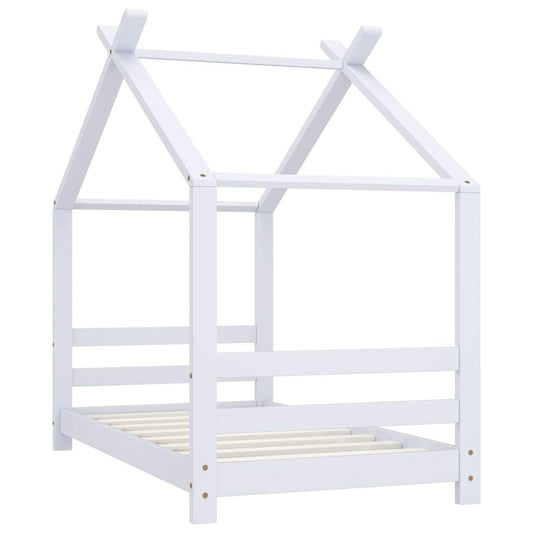 Kids Bed Frame | White | Solid pine wood, plywood | Toddler | Durable