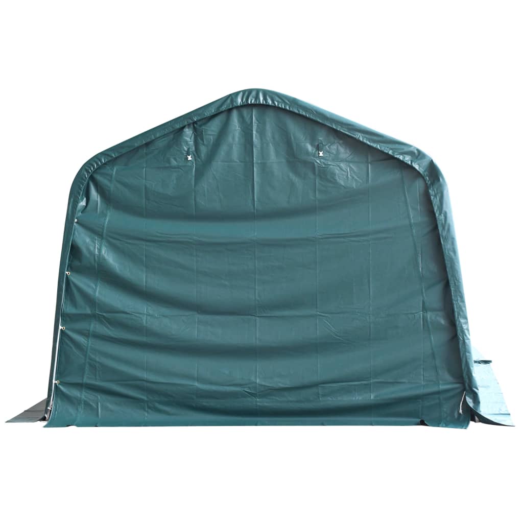 Removable Livestock Tent PVC 550 g/m² 3.3x8 m Dark Green