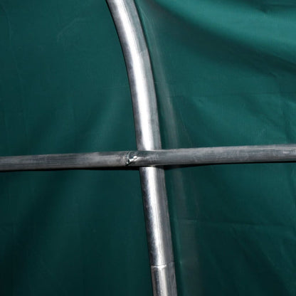 Removable Livestock Tent PVC 550 g/m² 3.3x8 m Dark Green