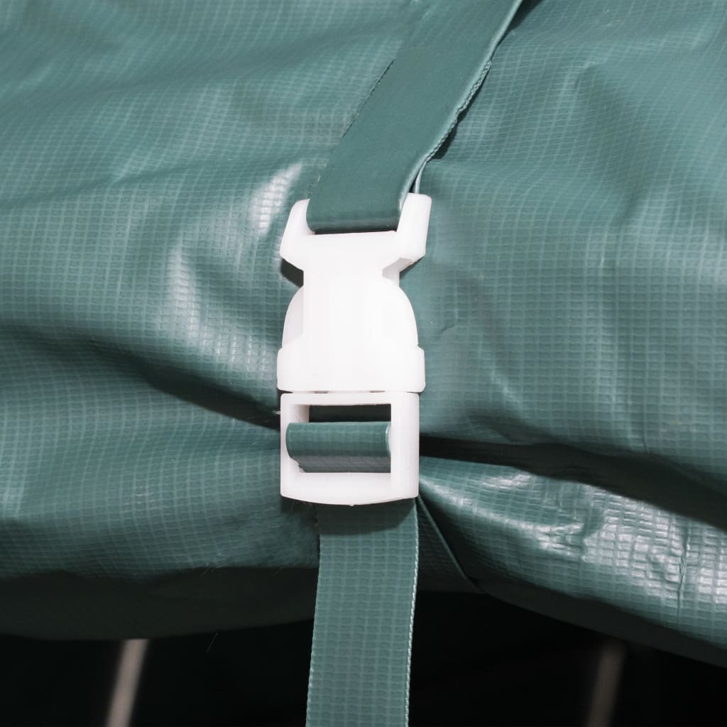 Removable Livestock Tent PVC 550 g/m² 3.3x8 m Dark Green