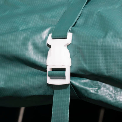 Removable Livestock Tent PVC 550 g/m² 3.3x8 m Dark Green