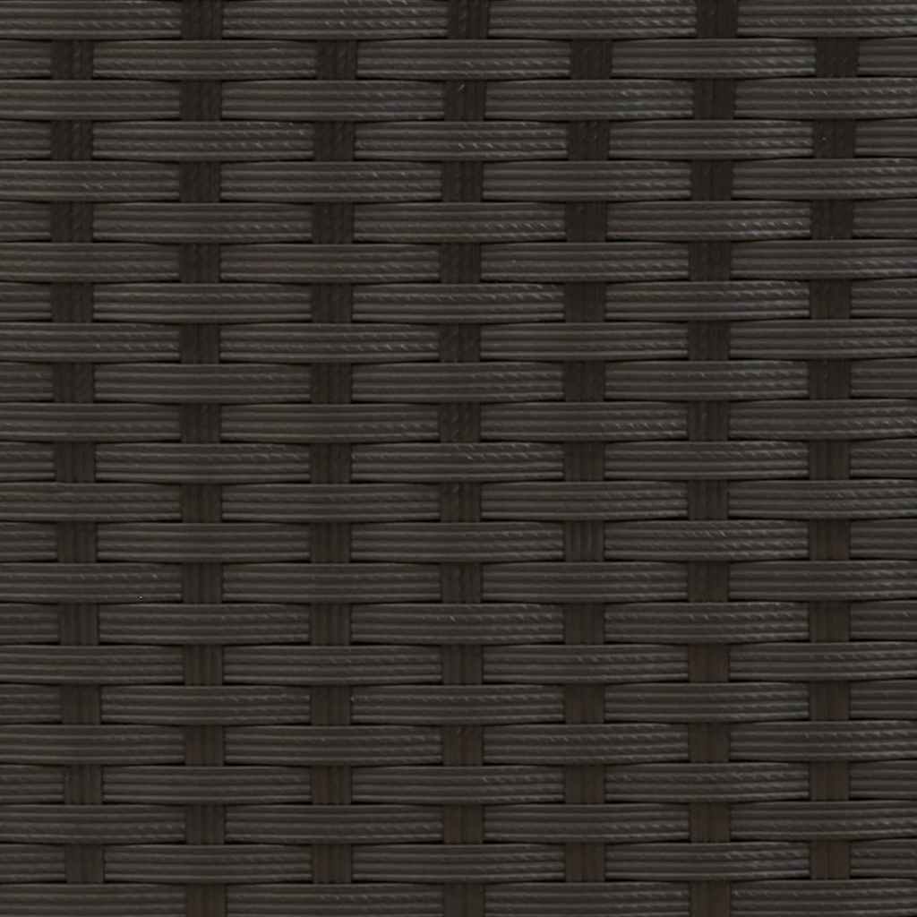 Stackable Patio Chairs 4 pcs Poly Rattan Black