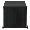 Garden Storage Box Black 120x65x61 cm Poly Rattan