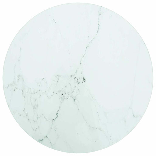 Table Top | White | Tempered Glass | Small | Durable | Table Top | Round