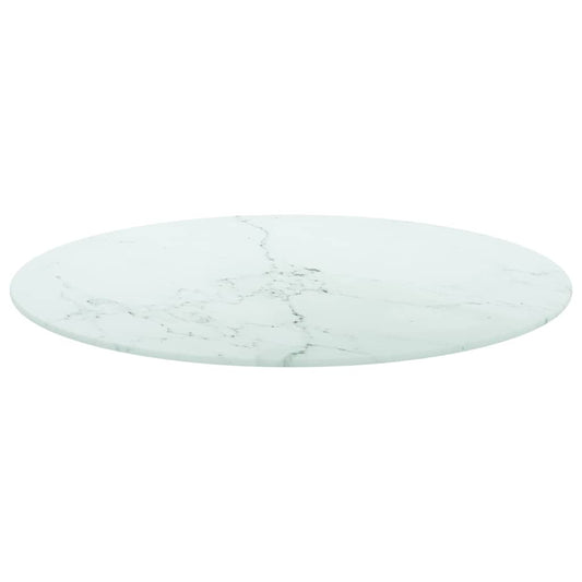 Table Top | White | Tempered Glass | Small |  Pattern  | Table Top
