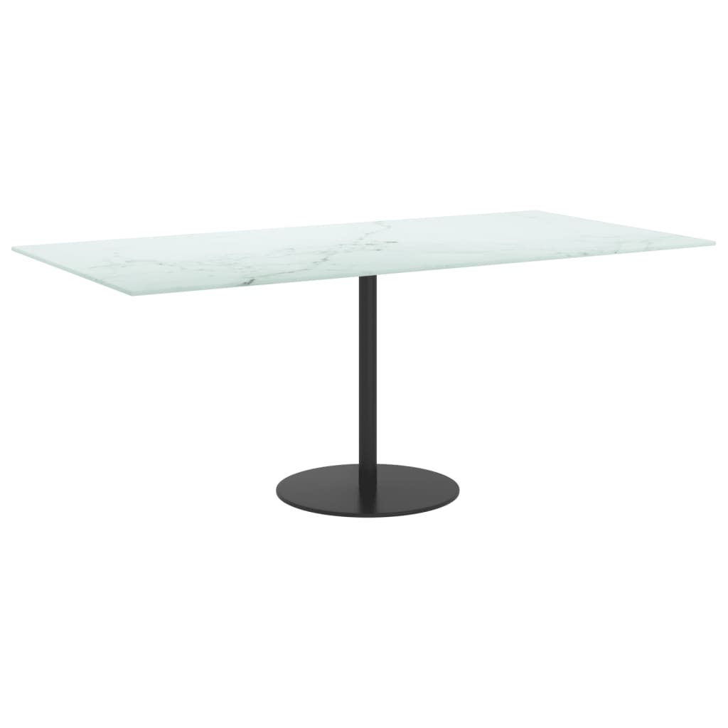 Table Top | White | Tempered Glass | Medium | Durable | Coffee Table Top