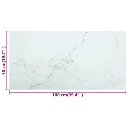Table Top | White | Tempered Glass | Medium | Durable | Coffee Table Top