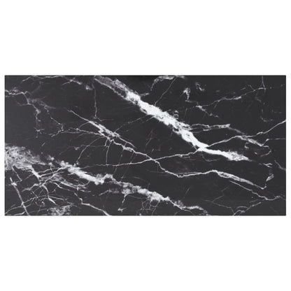 Table Top | Black | Tempered glass | 100x50 cm | Durable | Table Top
