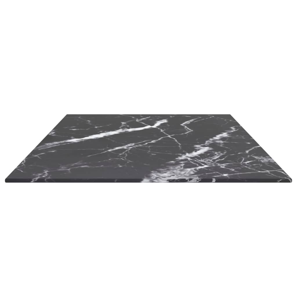 Table Top | Black | Tempered glass | 100x50 cm | Durable | Table Top