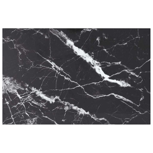 Table Top | Black with marble pattern | Tempered Glass | Standard