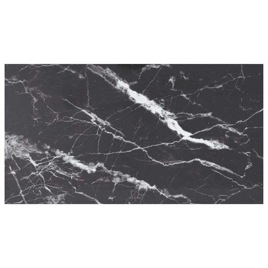 Table Top | Marble Black | Tempered Glass | 120x65 cm | Pattern