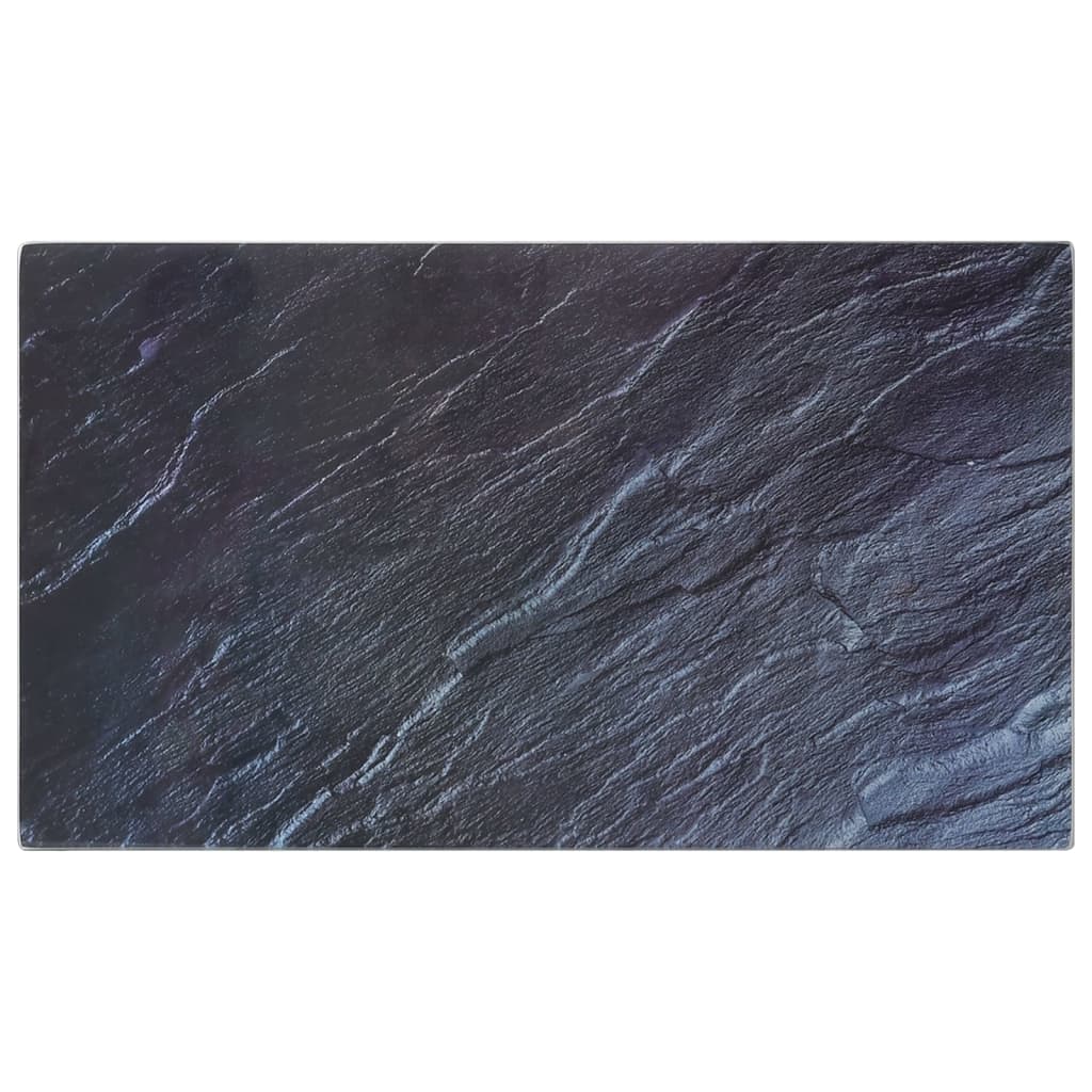 vidaXL Chopping Boards 2 pcs with Natural Stone Pattern Tempered Glass