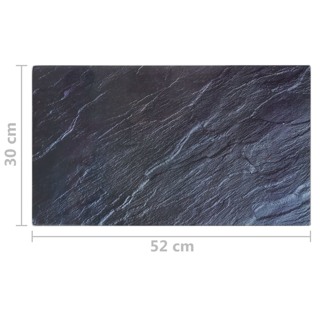 vidaXL Chopping Boards 2 pcs with Natural Stone Pattern Tempered Glass