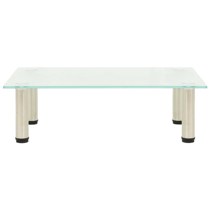 TV Stand Frosted 60x35x17 cm Tempered Glass