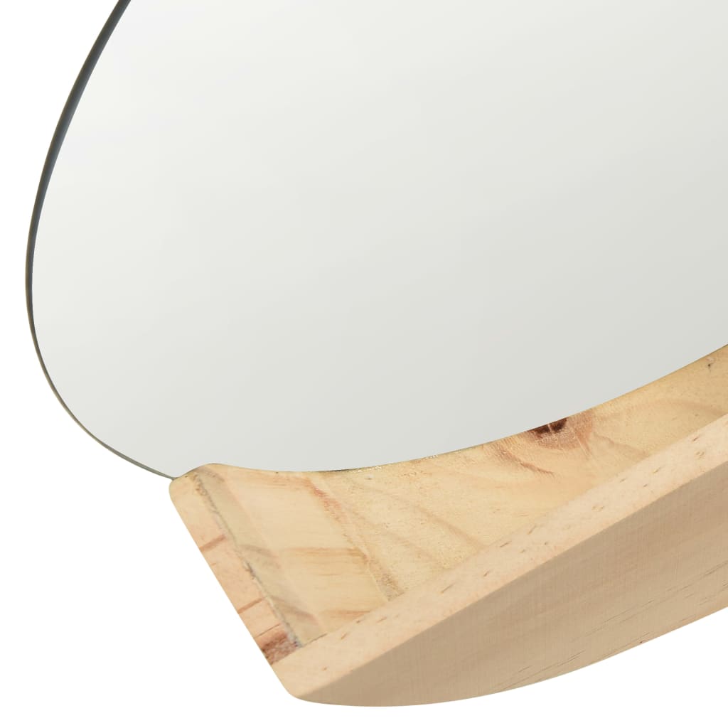 Wall Mirror Solid Pinewood 13.8"