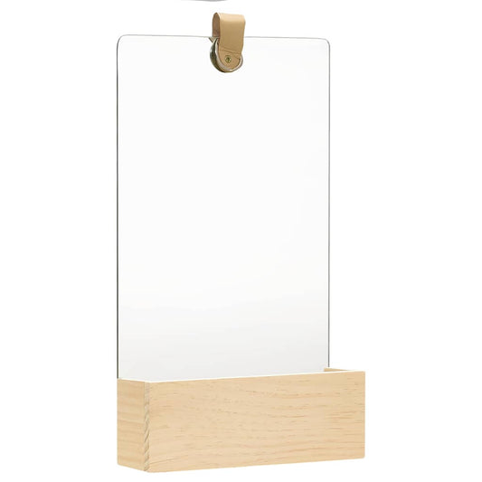 Wall Mirror | Variable wood tone due to natural variance