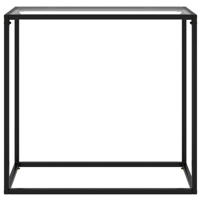 Console Table Transparent 31.5"x13.8"x29.5" Tempered Glass