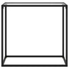 Console Table Transparent 80x35x75 cm Tempered Glass