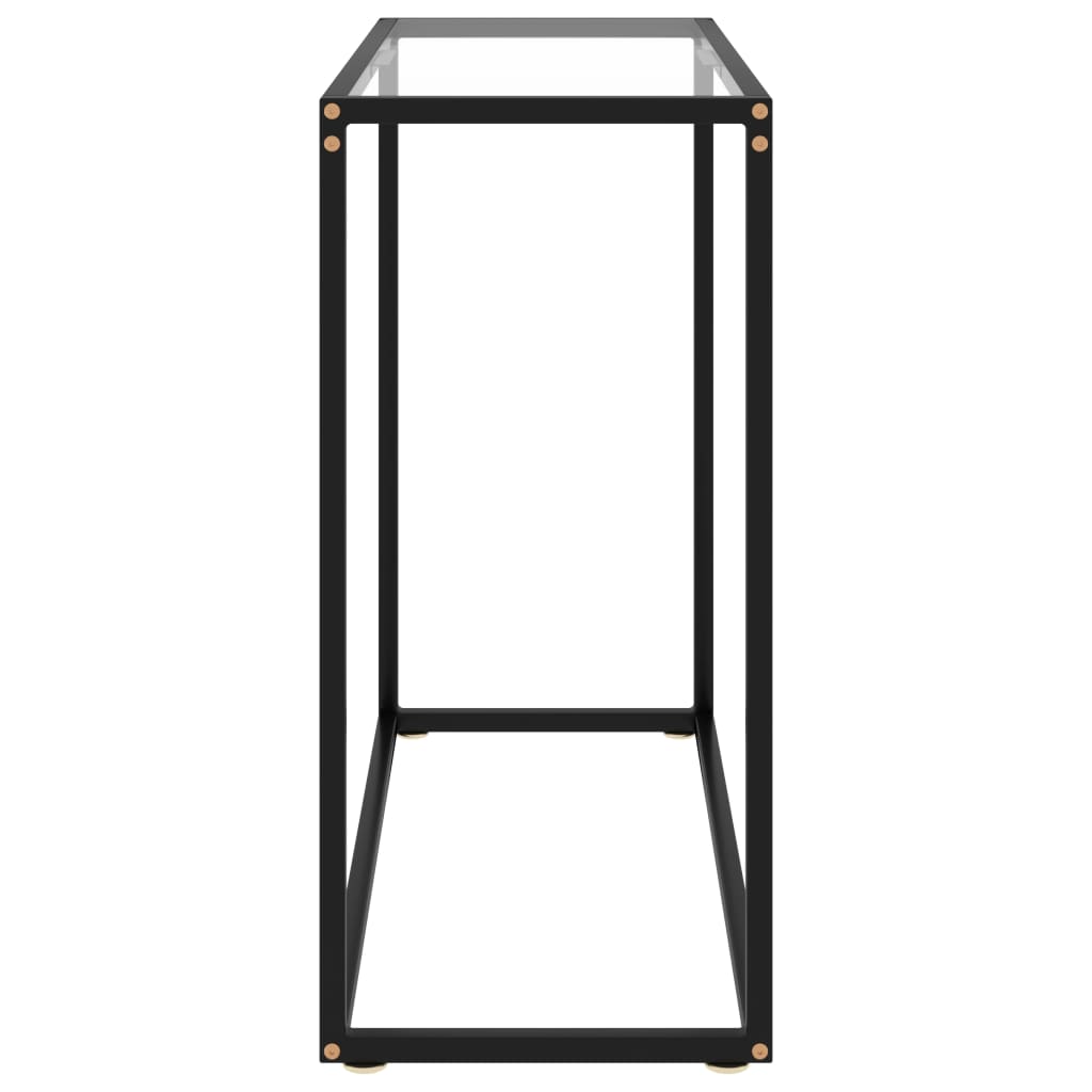 Console Table Transparent 31.5"x13.8"x29.5" Tempered Glass