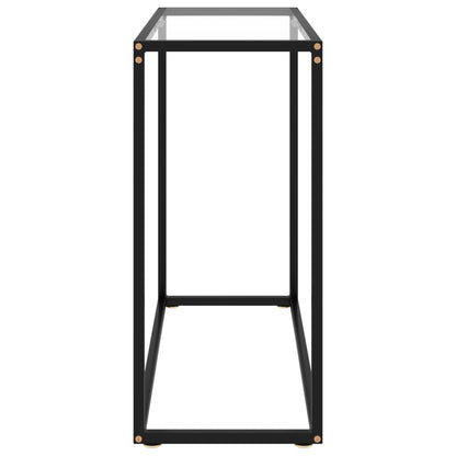 Console Table Transparent 31.5"x13.8"x29.5" Tempered Glass