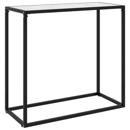 Console Table | White | Tempered glass, powder-coated steel | Medium