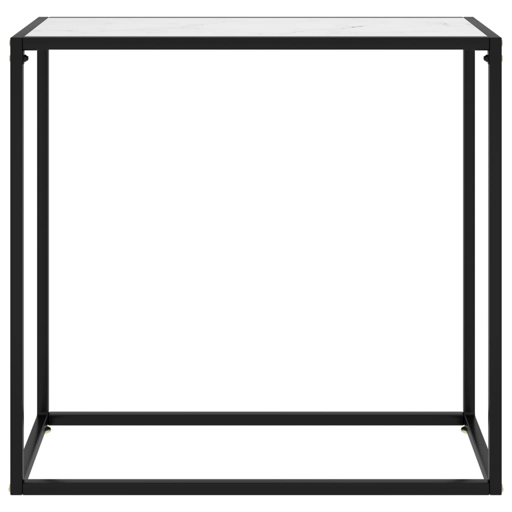 Console Table | White | Tempered glass, powder-coated steel | Medium
