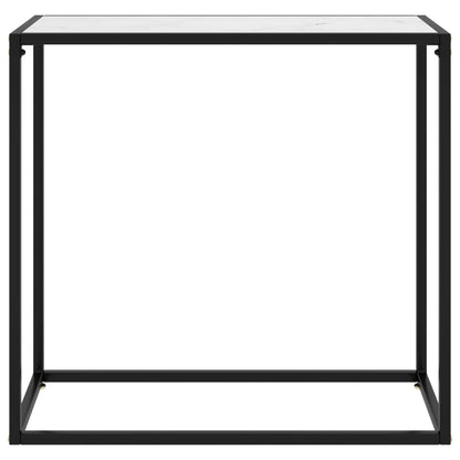 Console Table | White | Tempered glass, powder-coated steel | Medium