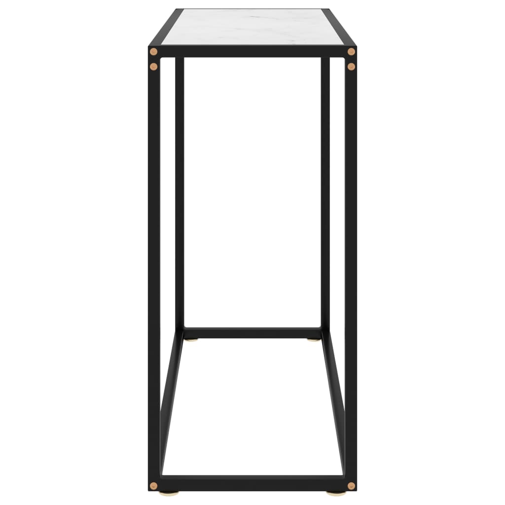 Console Table | White | Tempered glass, powder-coated steel | Medium