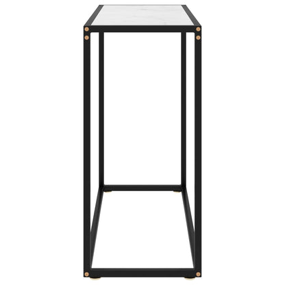 Console Table | White | Tempered glass, powder-coated steel | Medium