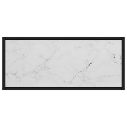 Console Table | White | Tempered glass, powder-coated steel | Medium