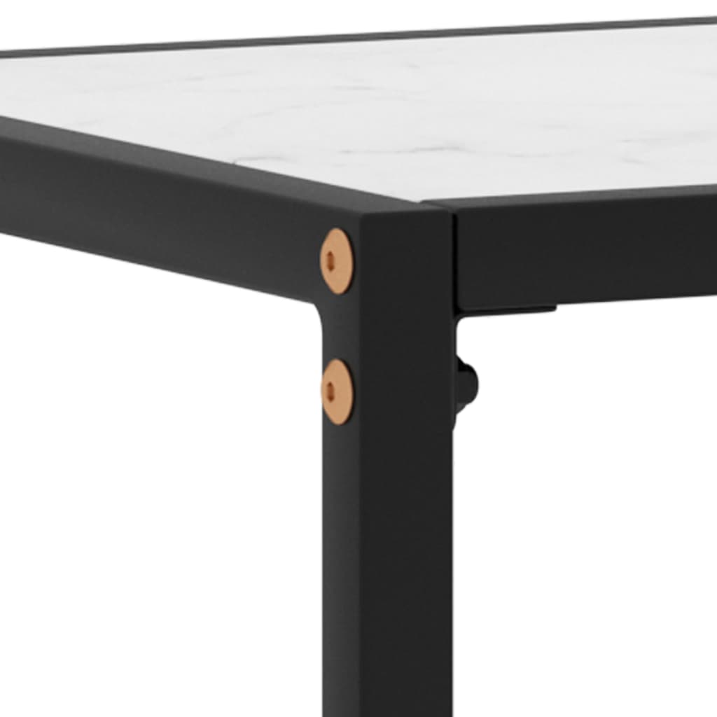 Console Table | White | Tempered glass, powder-coated steel | Medium