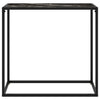 Console Table Black 80x35x75 cm Tempered Glass