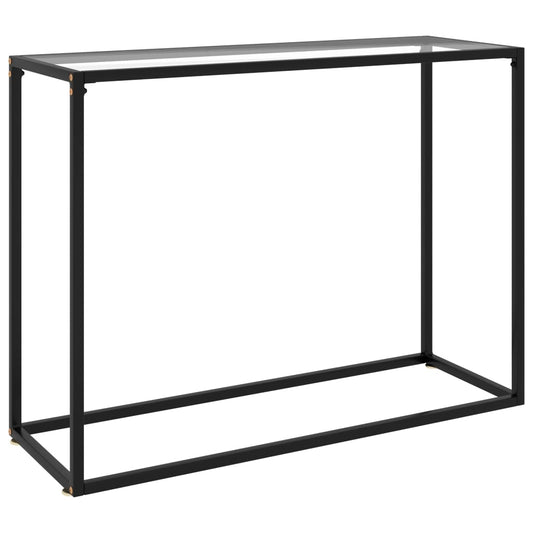Console Table | Transparent | Tempered glass | 100 x 35 x 75 cm | Simple