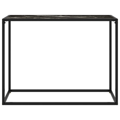 Console Table | Black | Tempered glass | 100 cm x 35 cm x 75 cm