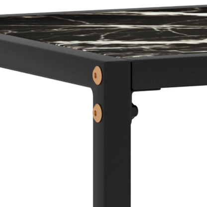 Console Table | Black | Tempered glass | 100 cm x 35 cm x 75 cm