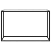 Console Table Transparent 120x35x75 cm Tempered Glass