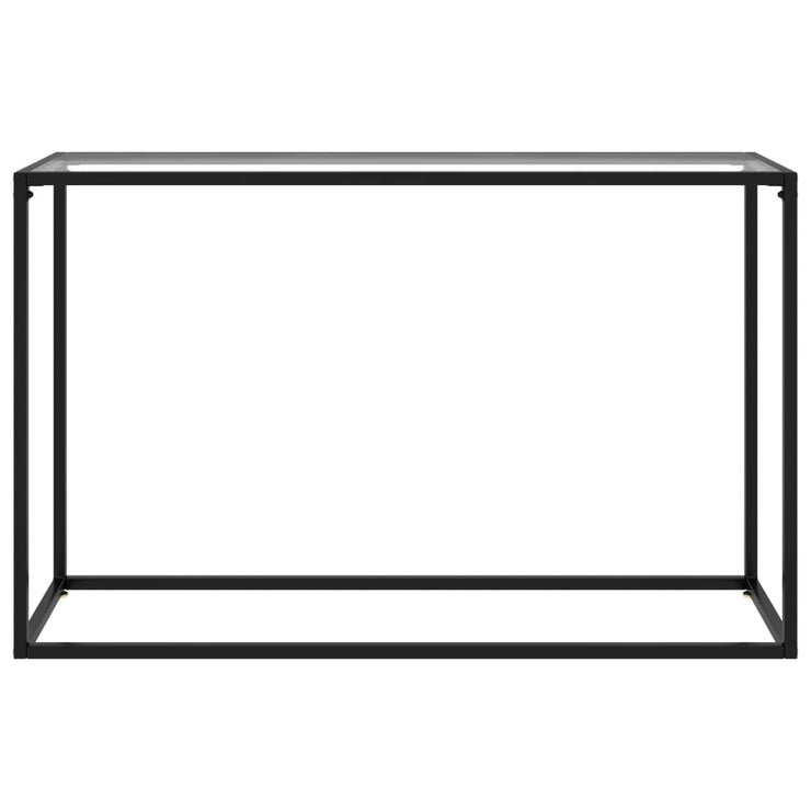 Console Table Transparent 120x35x75 cm Tempered Glass