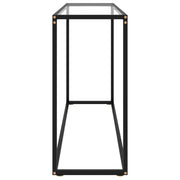 Console Table Transparent 120x35x75 cm Tempered Glass