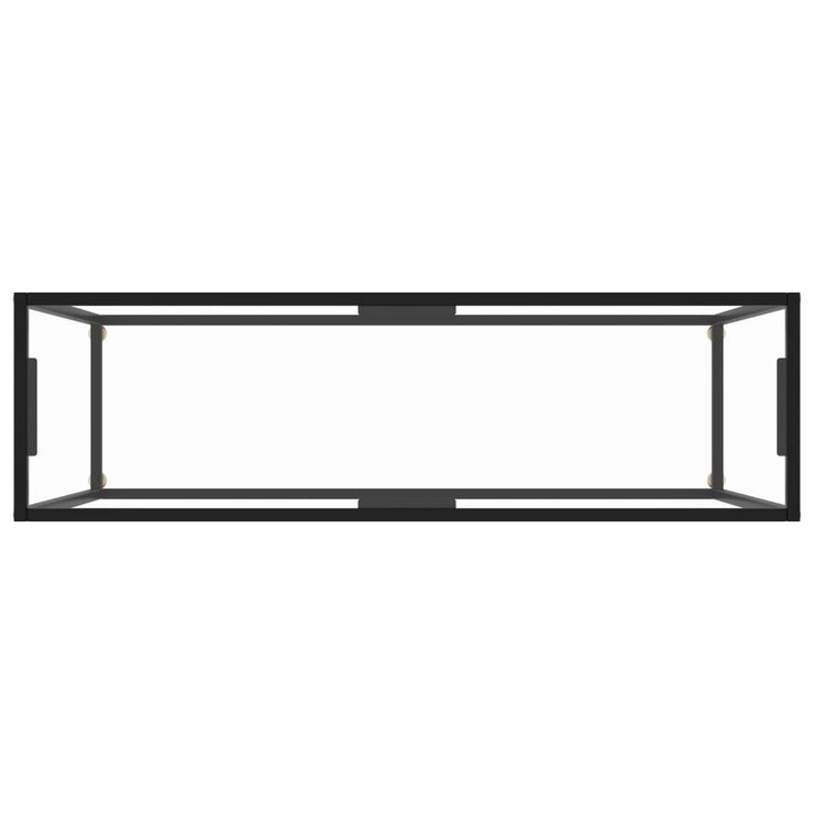 Console Table Transparent 120x35x75 cm Tempered Glass