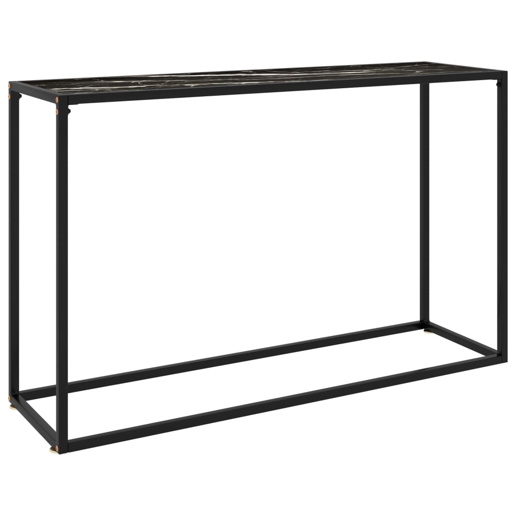 Console Table | Black | Toughened glass, powder-coated steel