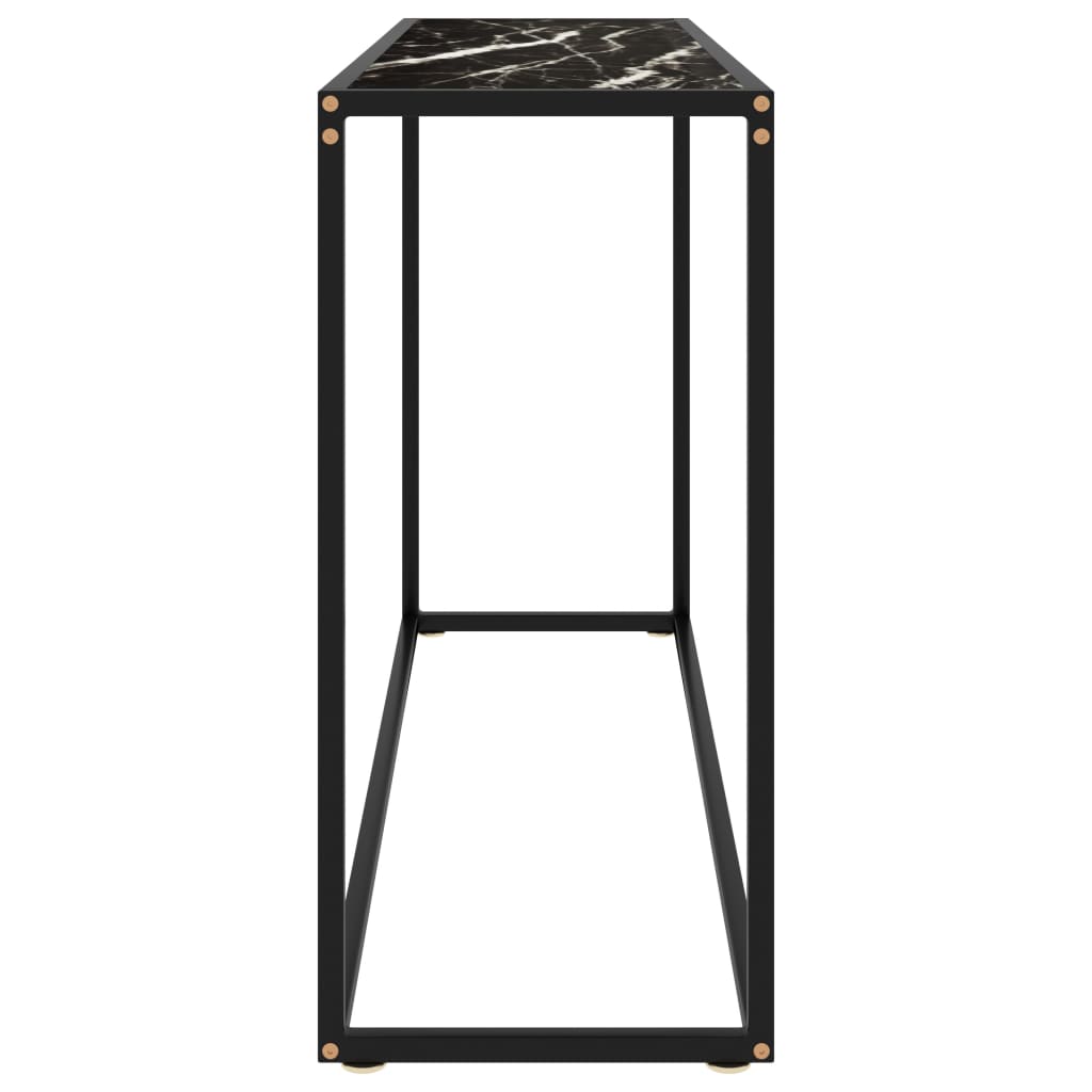 Console Table | Black | Toughened glass, powder-coated steel