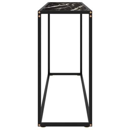 Console Table | Black | Toughened glass, powder-coated steel