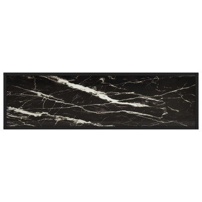 Console Table | Black | Toughened glass, powder-coated steel