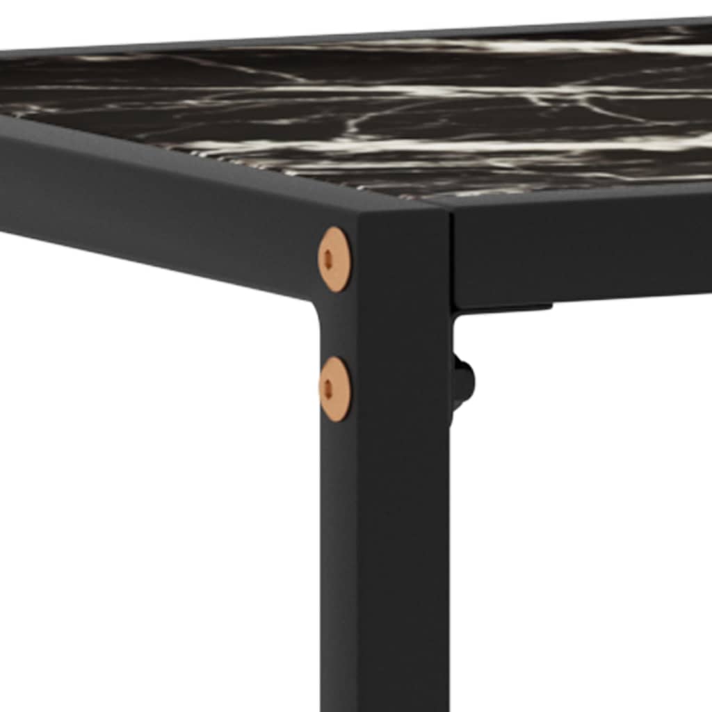 Console Table | Black | Toughened glass, powder-coated steel